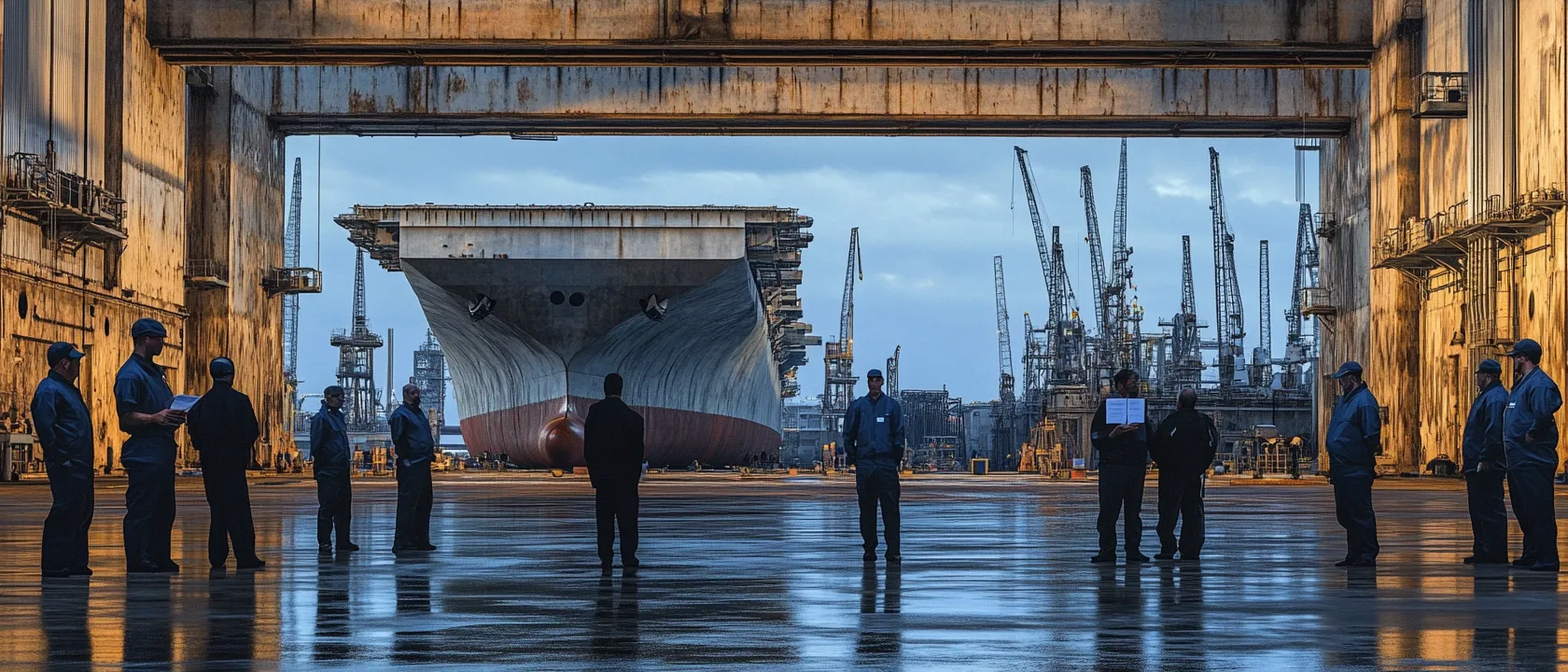 Форс-мажор по-американски: что означает массовое отстранение инженеров на верфи Newport News Shipbuilding